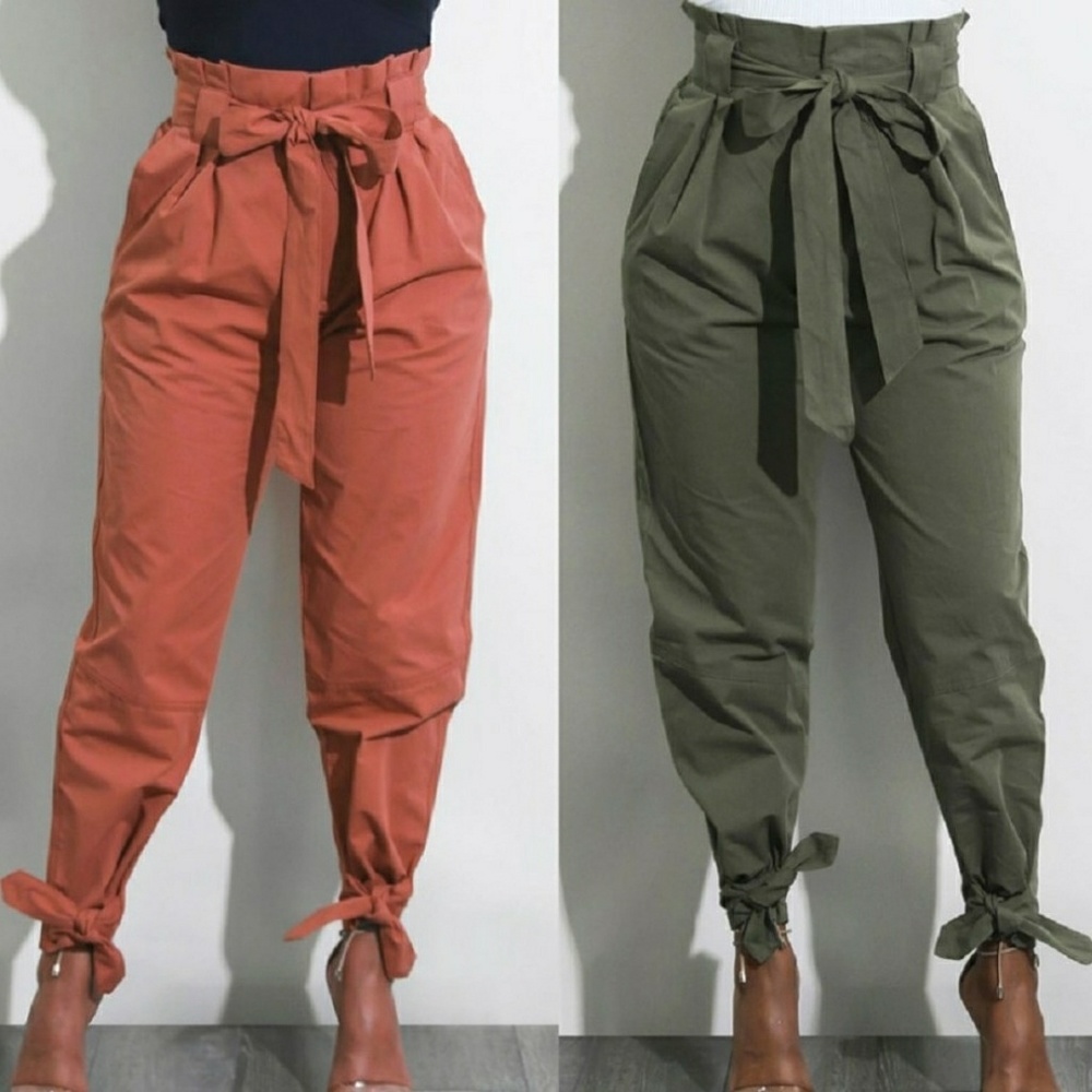 High waist trousers